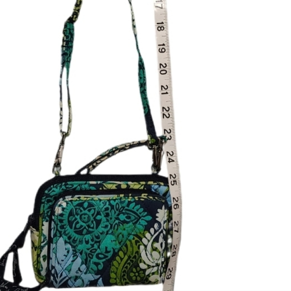 Vera Bradley Caribbean Sea Crossbody Wallet Wristlet - Picture 2 of 11